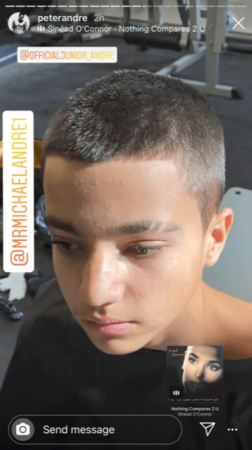 Peter Andre shaved son Junior’s head