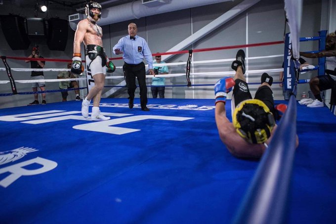  Joe Cortez refereed the sparring sessions between McGregor and Malignaggi