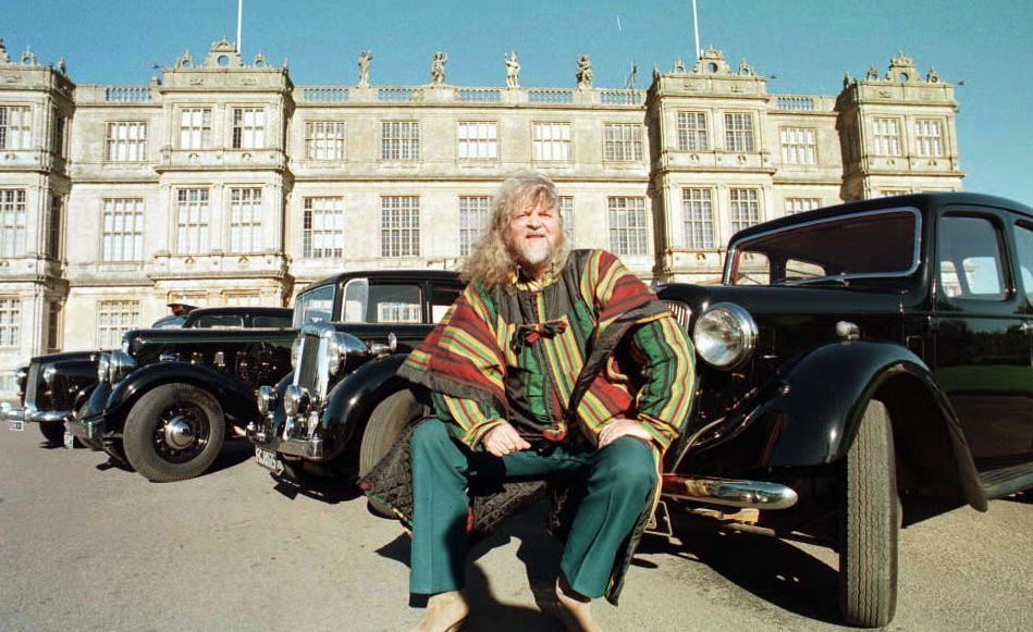  The Marquess of Bath outside Longleat House in Wiltshire