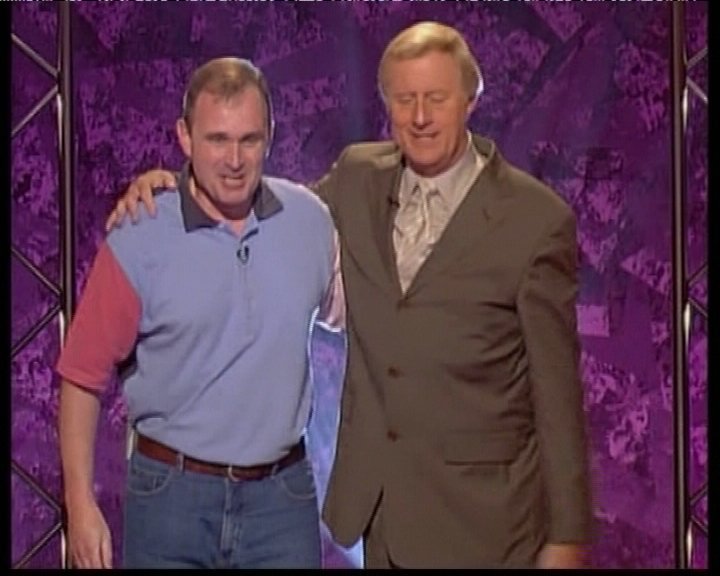  Chris with former Army major Charles Ingram who cheated his way to £1million on the quiz show in 2001