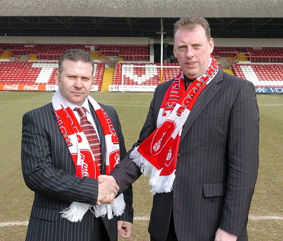  Dennis Coleman (right) was involved in two insolvencies at Rotherham