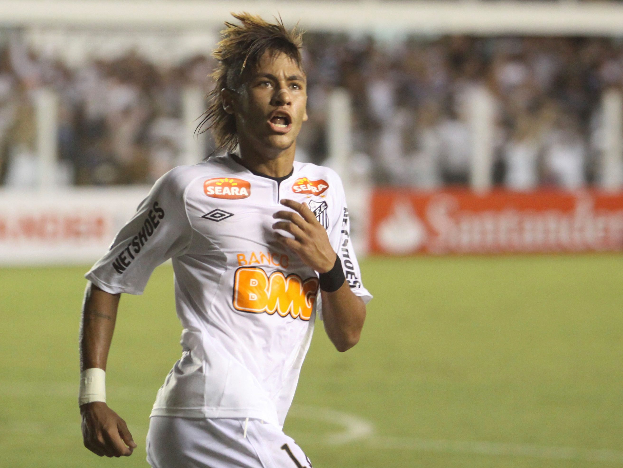 Neymar was football's biggest prospect coming through at Santos