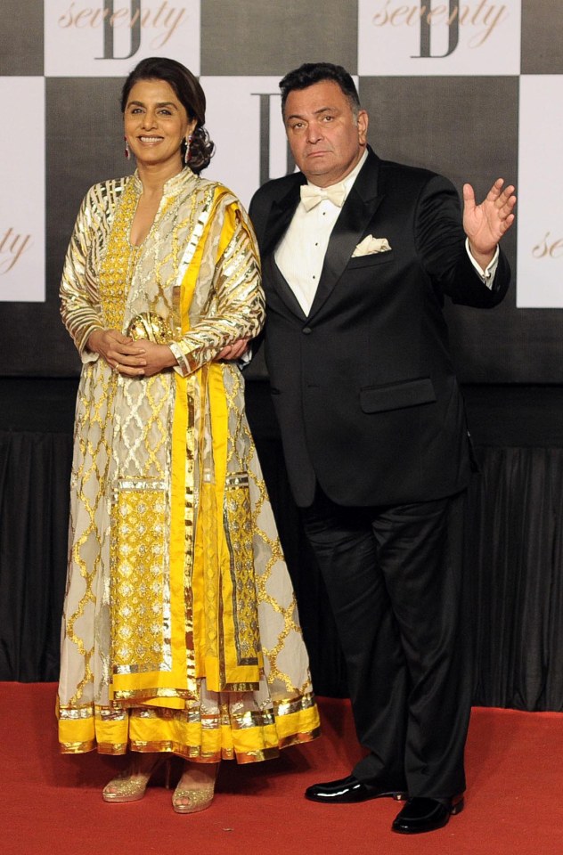  Rishi Kapoor, pictured with wife Neetu Kapoor, passed away in Mumbai on April 29