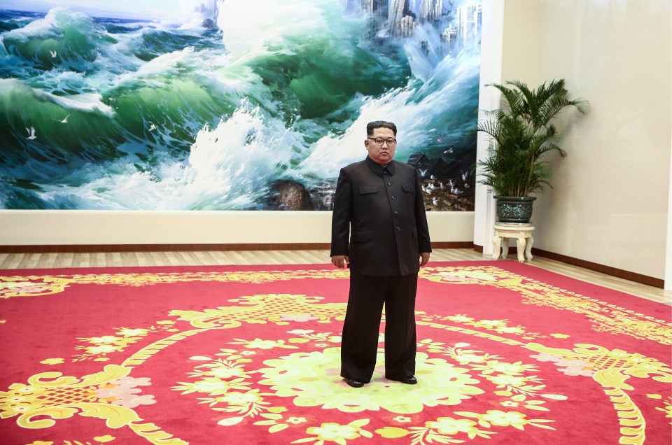  Kim Jung-Un seen in 2018 at the Kumsusan Palace of the Sun