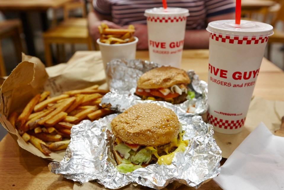  Five Guys will have 45 restaurants open from tomorrow