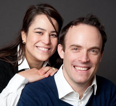  Dominic Raab with his wife Erika