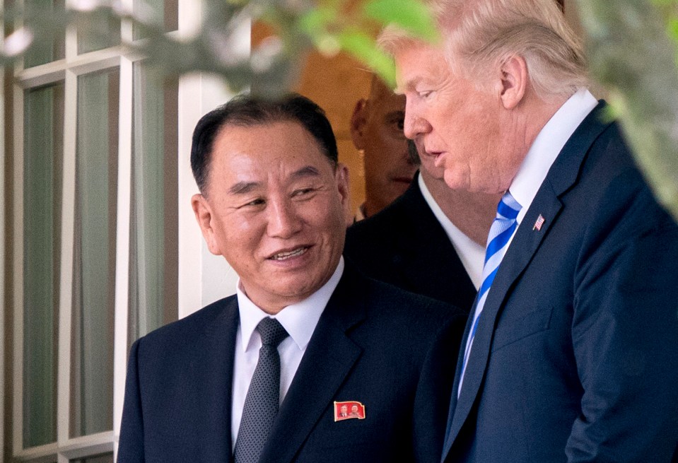  Kim Yong Chol travelled to the United States in 2018 for talks about denuclearisation