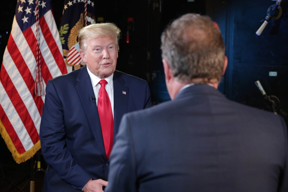  Donald Trump said down in an interview with Piers