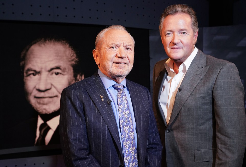  Lord Sugar previously appeared on Piers' Life Stories