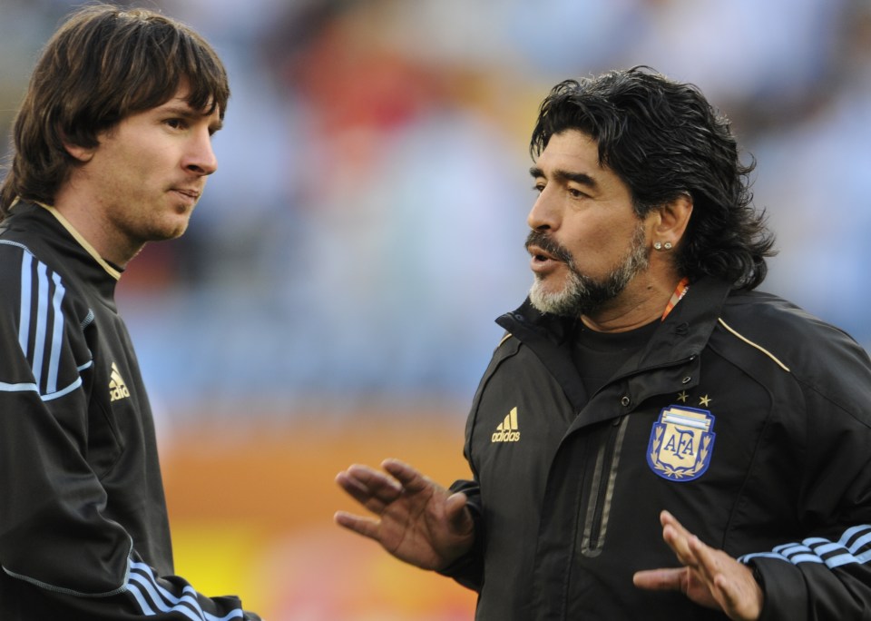  Messi's old Argentina boss Maradona beat him in this poll