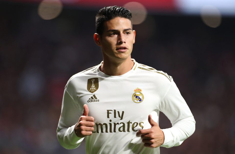  James Rodriguez is wanted by Arsenal, Everton and Wolves