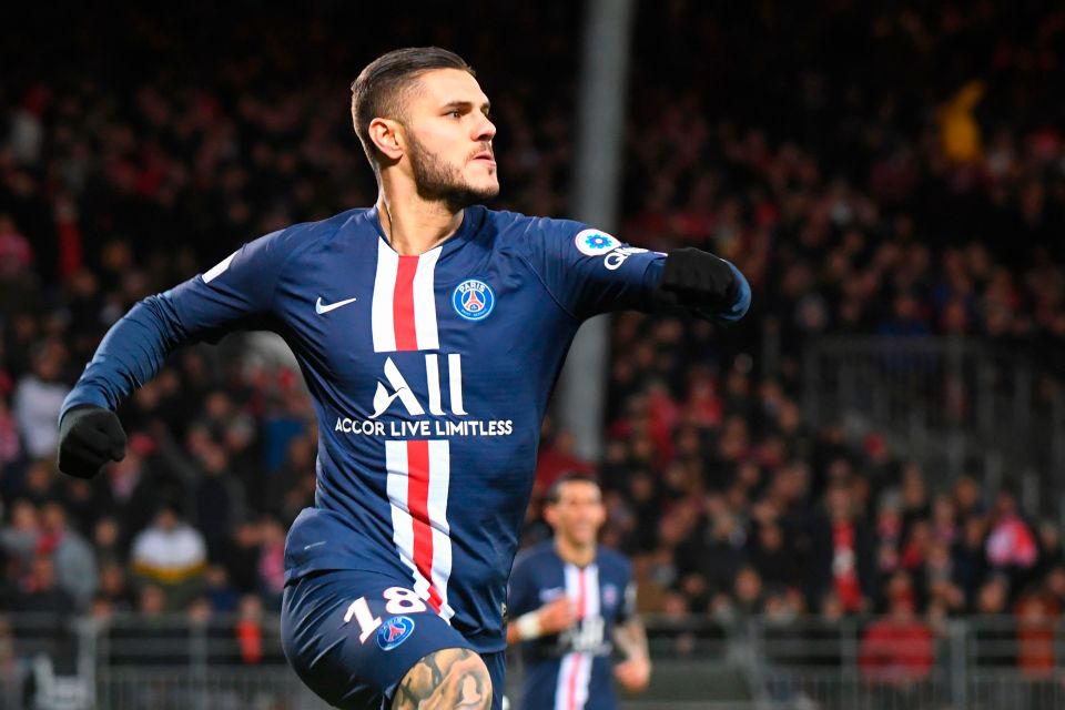  Icardi has registered 20 goals in 31 games for PSG