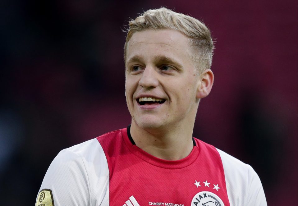  Van de Beek, 22, was reported to have agreed a move to Real Madrid