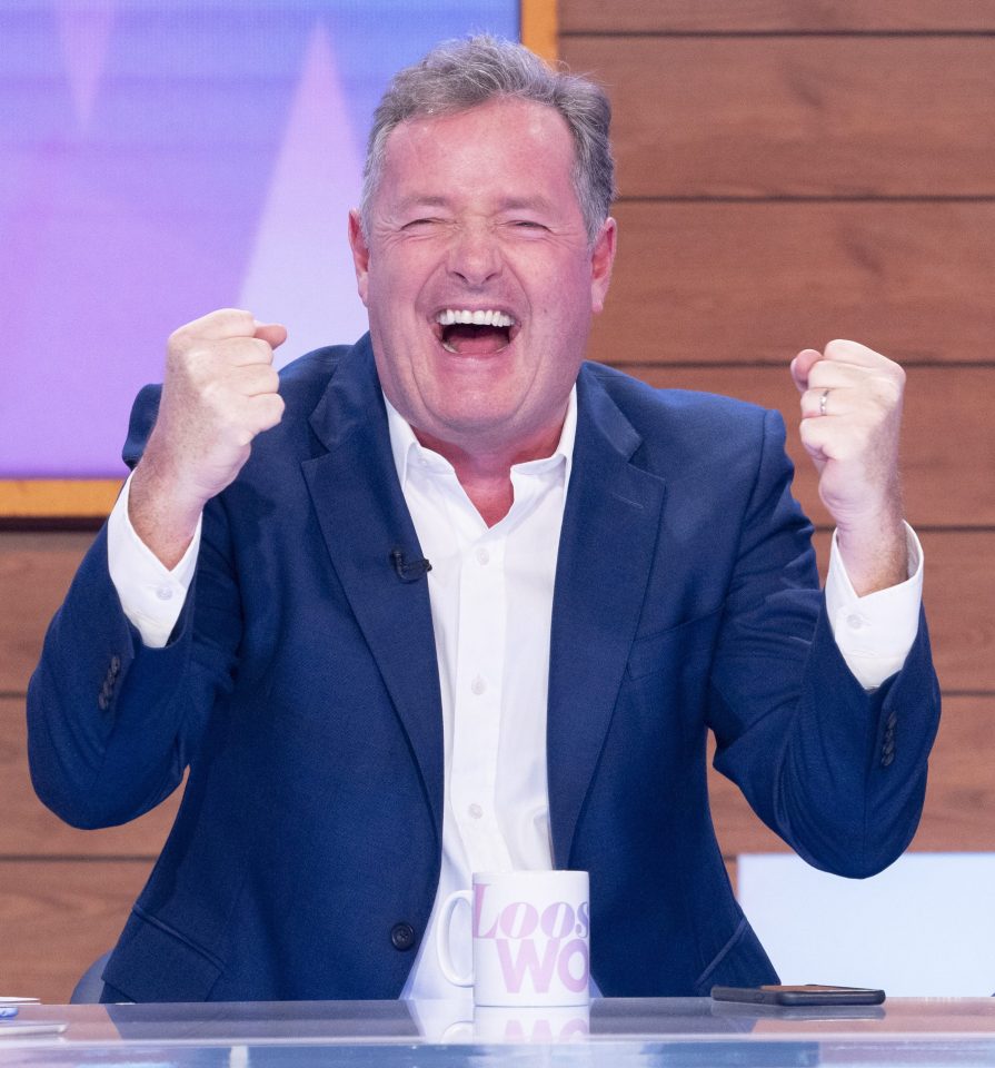  Piers Morgan celebrated on Tuesday afternoon after GMB guest Captain Tom Moore smashed his target