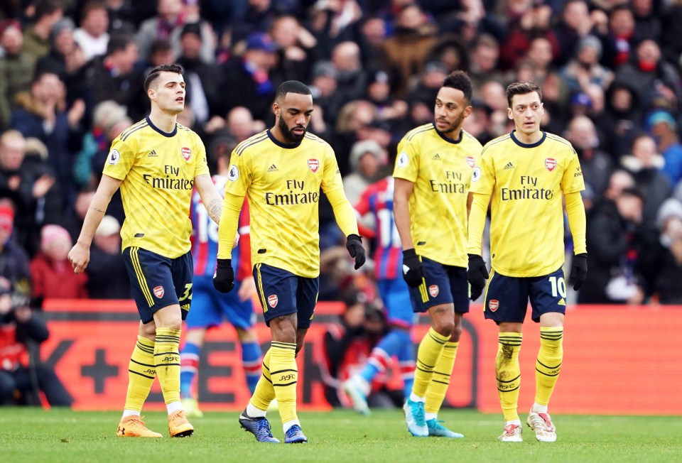  Arsenal were pipped to eighth by Tottenham