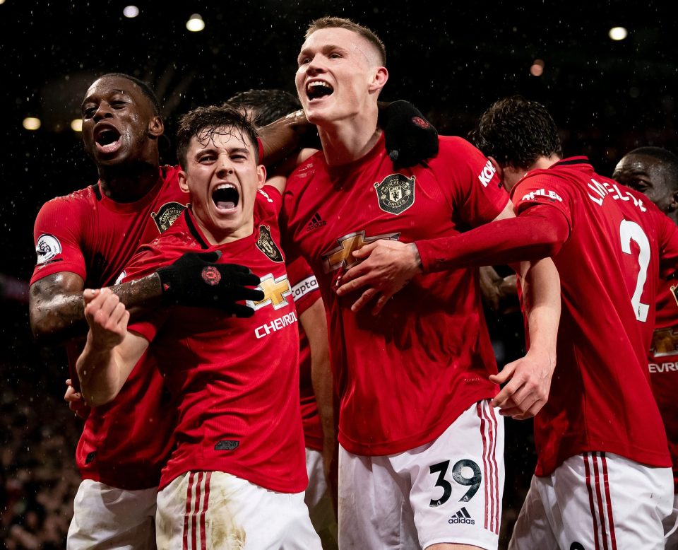  Man Utd nabbed the last Champions League spot in a Premier League table simulation