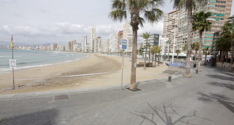  Businesses and beaches have closed and all recreational activities have stopped in Benidorm