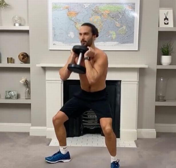 He has been sharing daily workouts from his home in south-west London