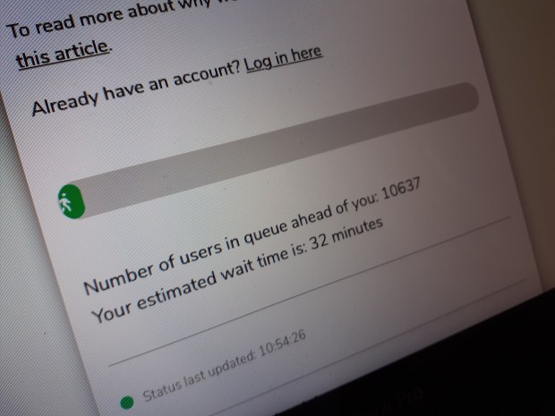 Universal Credit online queue