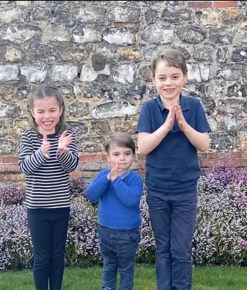 The Cambridge family posted their Clap For Carers NHS video on Instagram