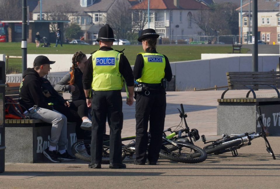  Police have been moving people away from parks across the UK