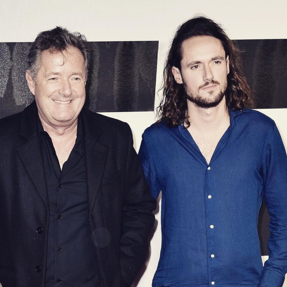  Piers Morgan with his son Spencer