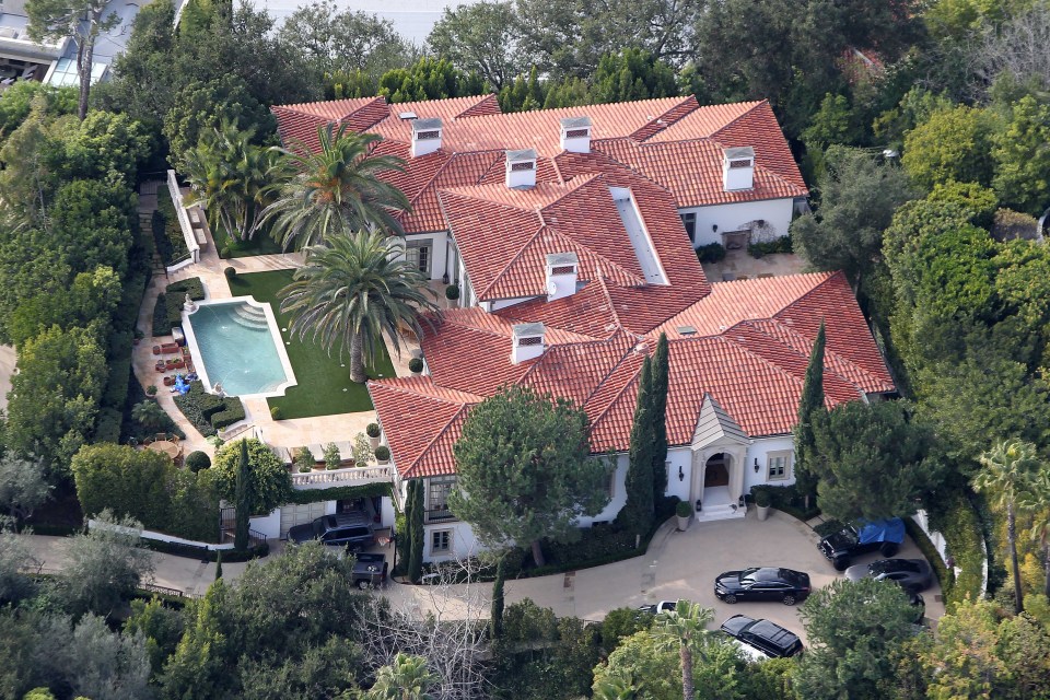 The couple had a sprawling home in LA with a big outdoor pool before selling up