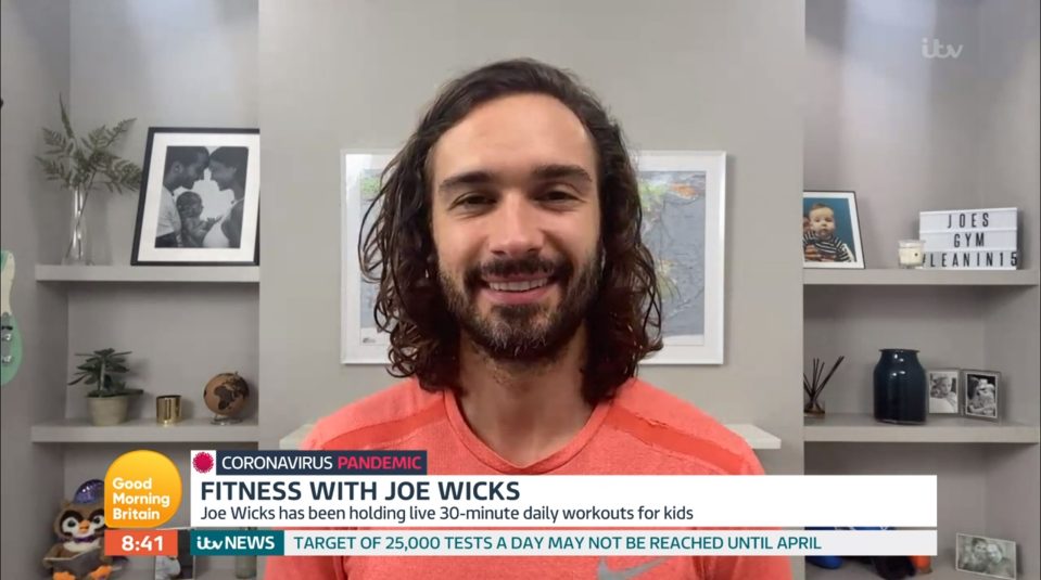  Joe Wicks revealed he has raised £80,000 for the NHS