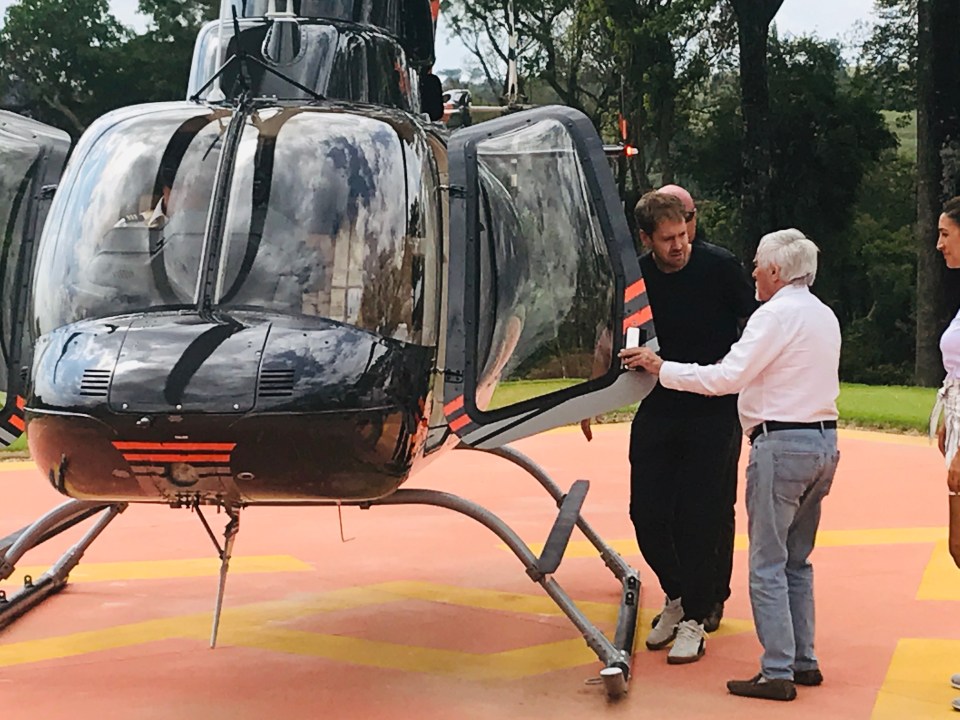  Ecclestone normally rides 25 minutes from Sao Paulo airport to get to his farm