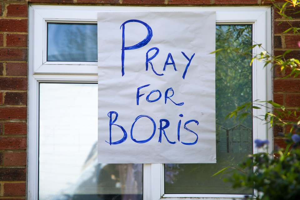  Brits put up supportive signs to Boris in their windows