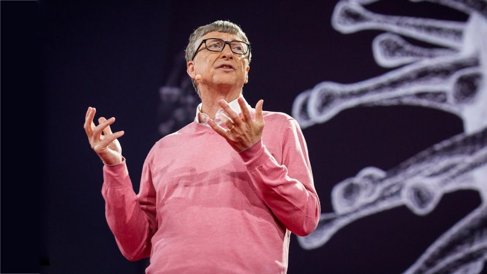  Bill Gates at his 2015 Ted Talk on a future pandemic