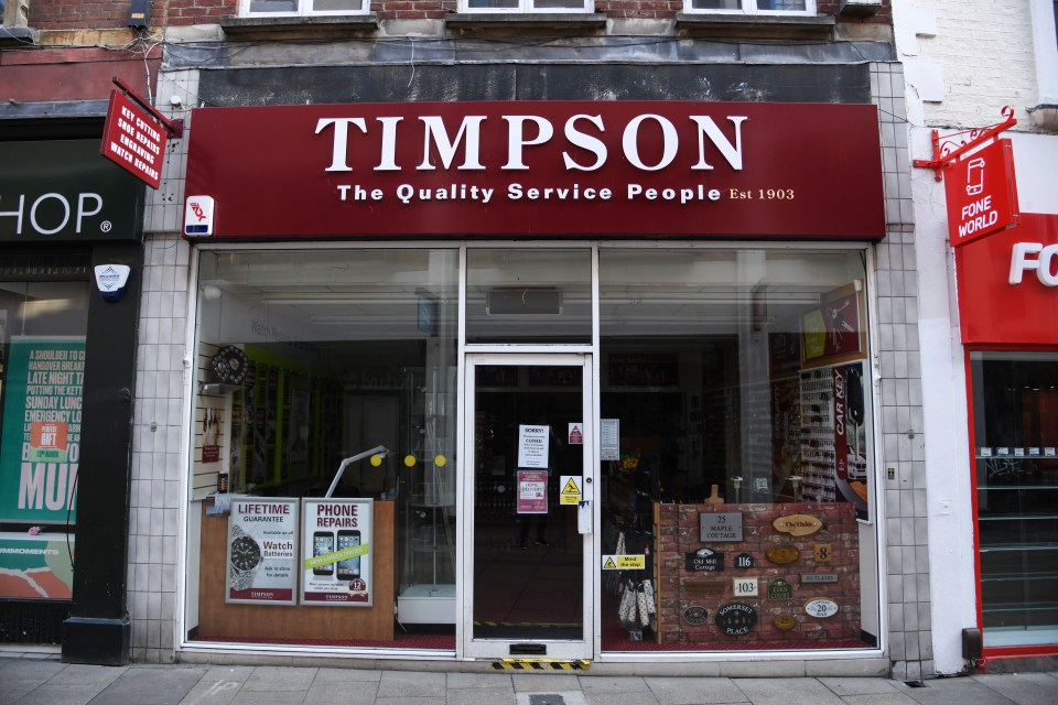 Timpsons will start to reopen branches that are inside supermarkets