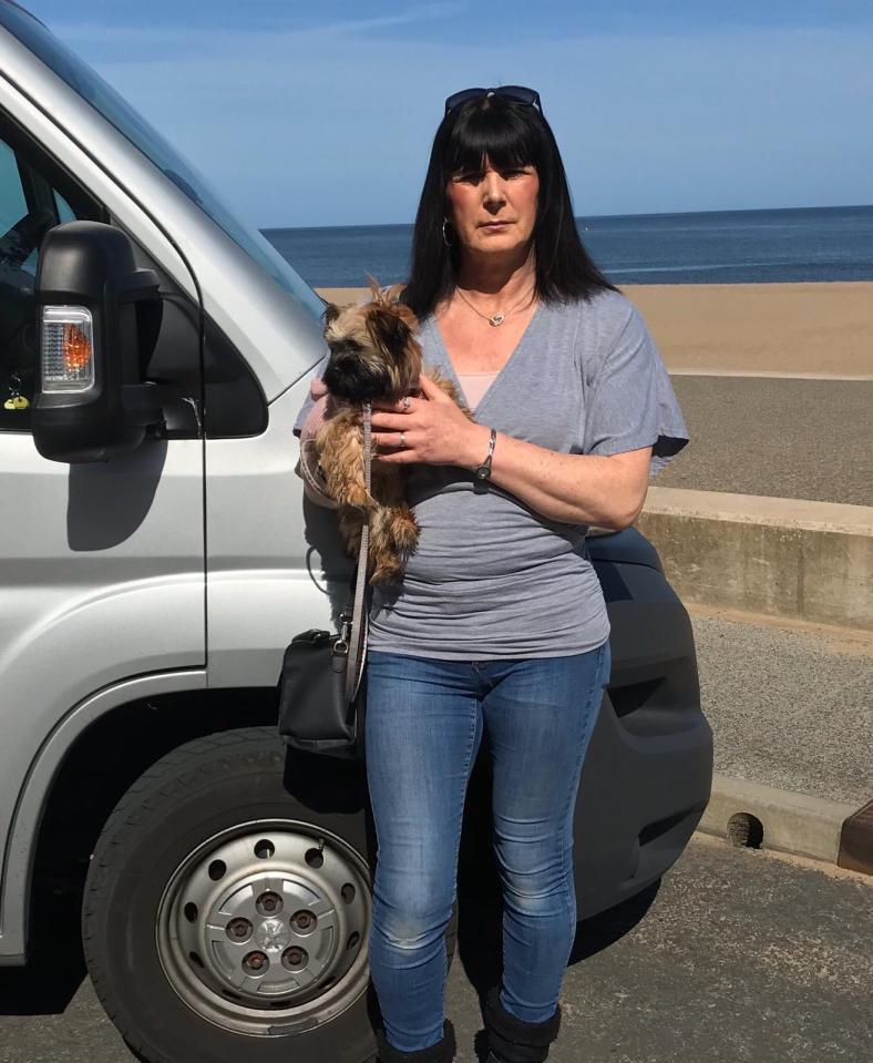  Tanya Wood with her dog poppy