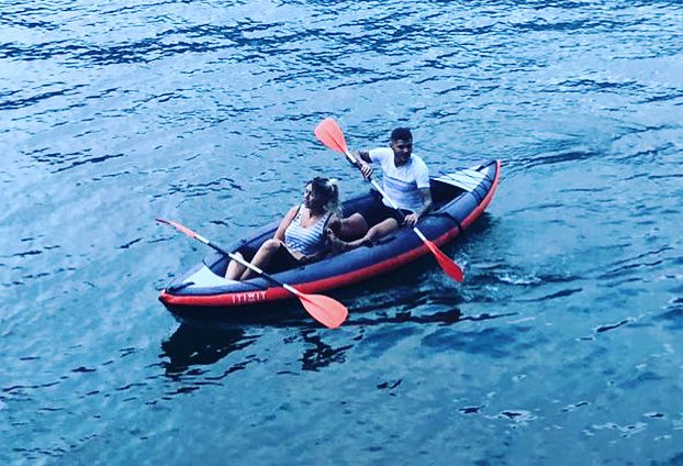  Both Wanda and Mauro love to go kayaking on the lake too