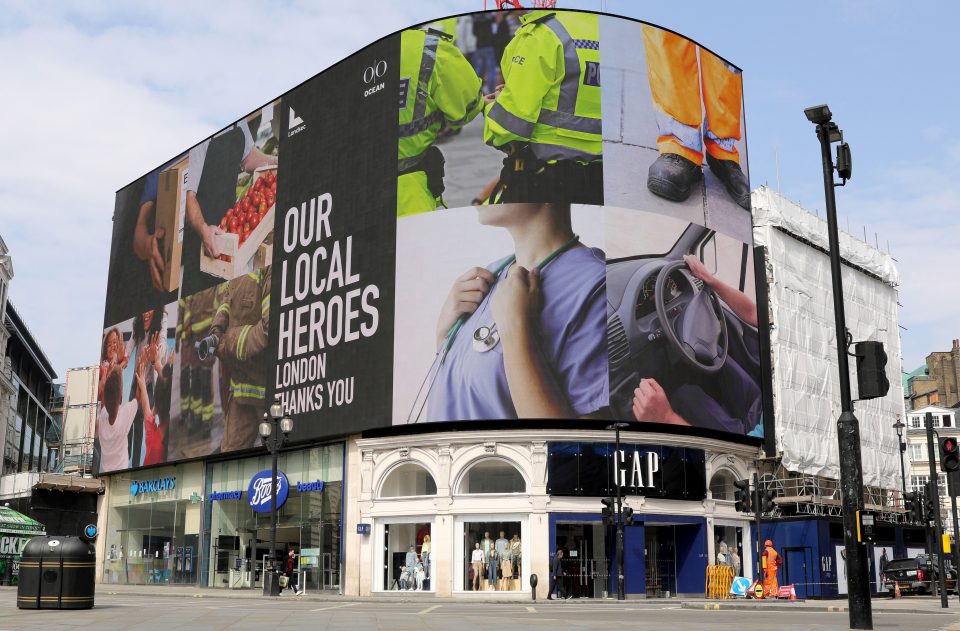  Heroes including the NHS and police force are also thanked in the special messages