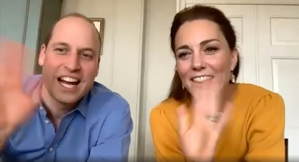 Kate and William have been keeping busy, doing virtual engagements by video call