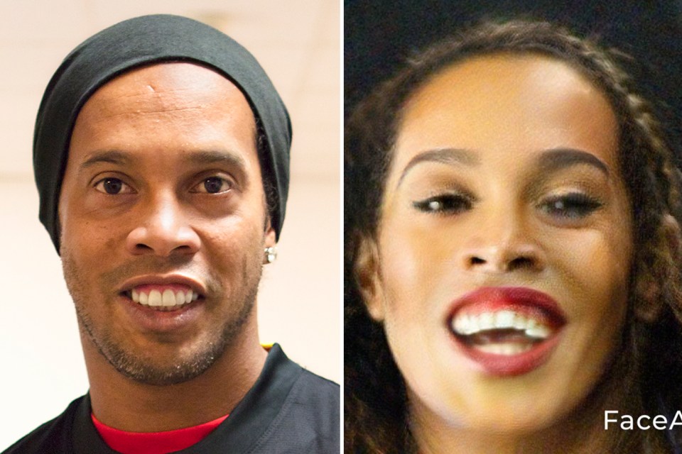  Lady Ronaldinho wouldn't look out of place at the Rio Carnival