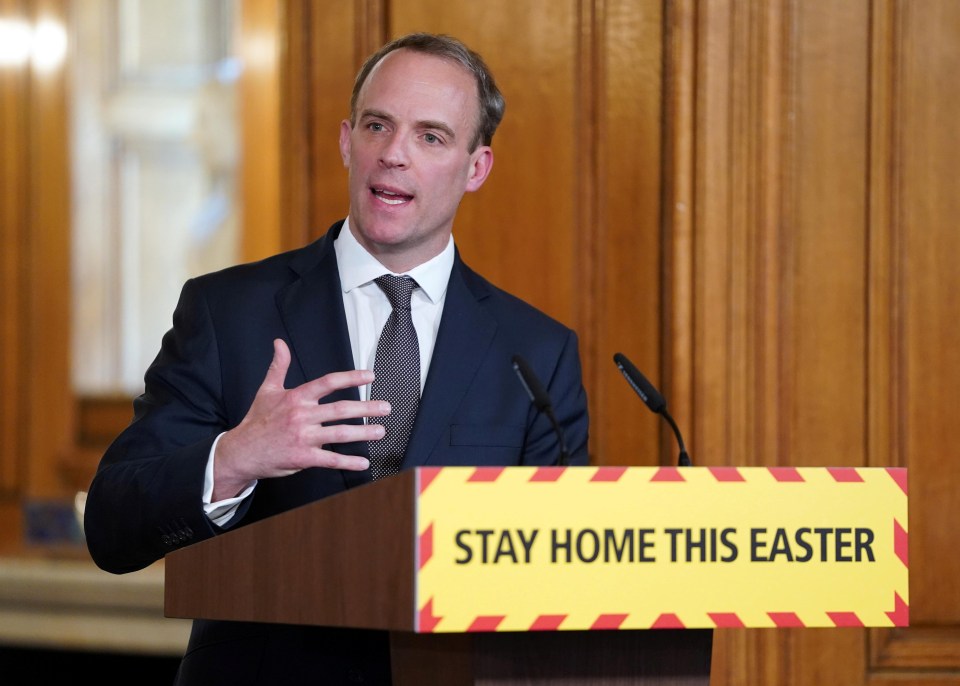  Foreign Secretary Dominic Raab has been standing in for Boris as he recovers at home