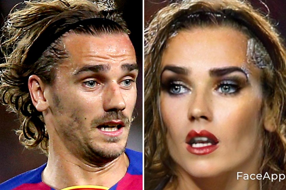  Antoine Griezmann keeps the headband in his FaceApp transformation