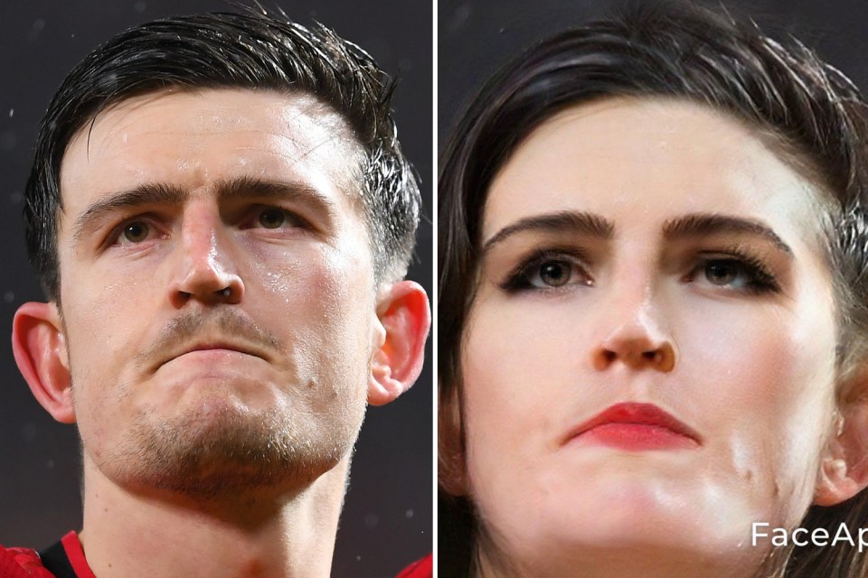  Slabhead Maguire comes across as an elegant lady on FaceApp