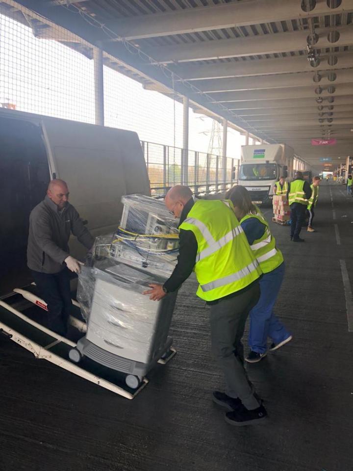  The BBC shared a shot of one of Holby City's ventilators being handed over to the NHS