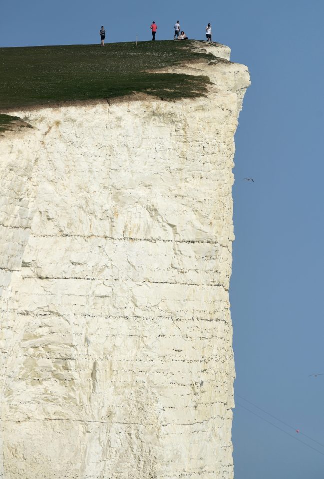  Brits flouted coronavirus lockdown rules and flocked to Beachy Head in East Sussex