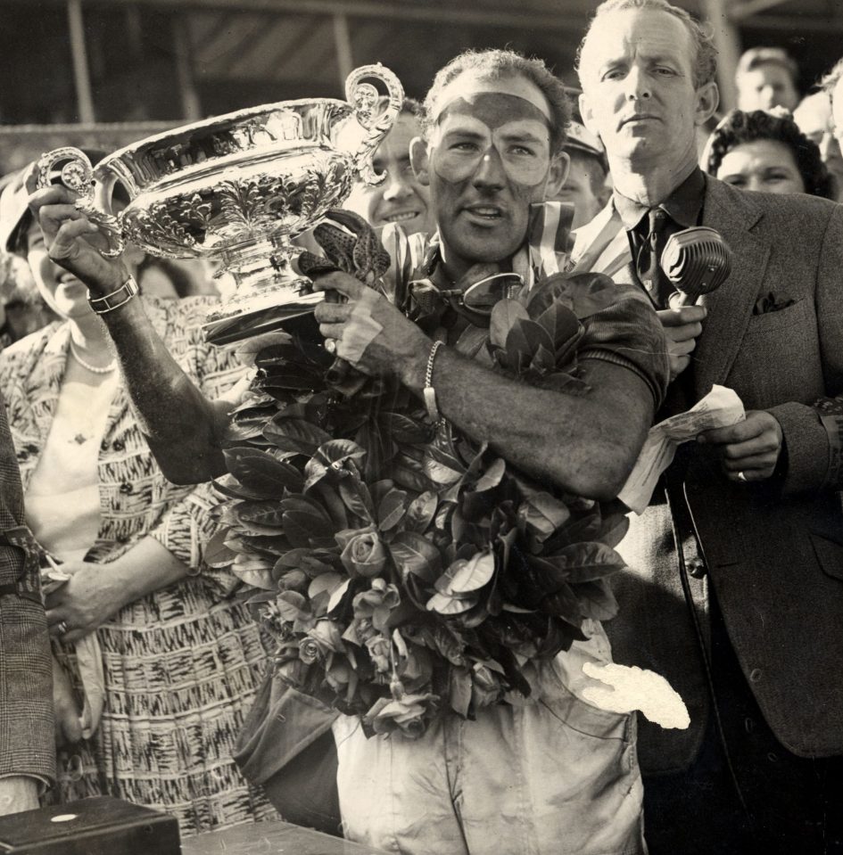  He won the British Grand Prix in 1955, the first of 16 F1 wins