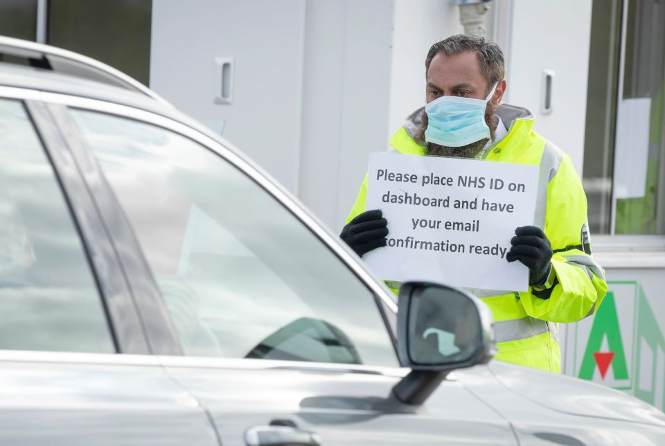  Tests are carried out on NHS workers at a centre in Leeds