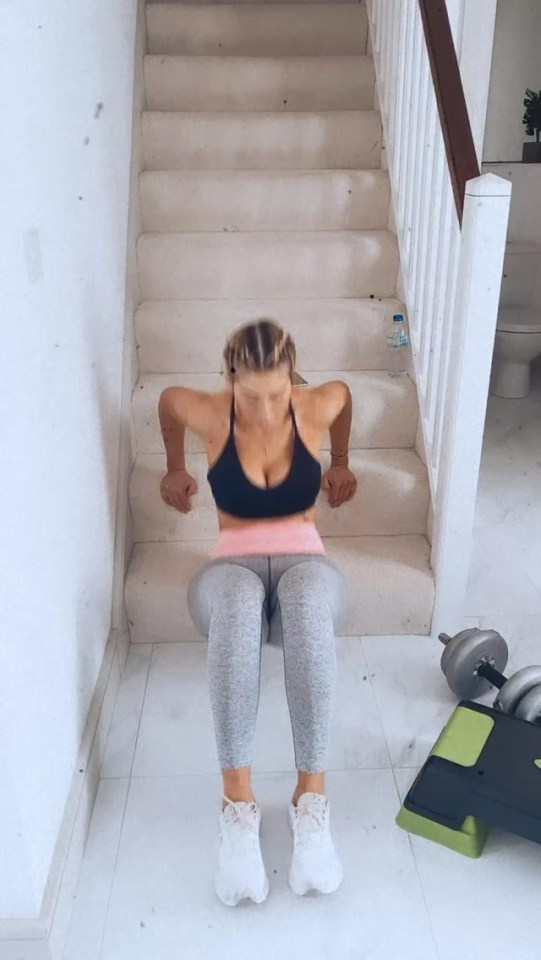 Chloe often shares with her fans what workouts she’s doing