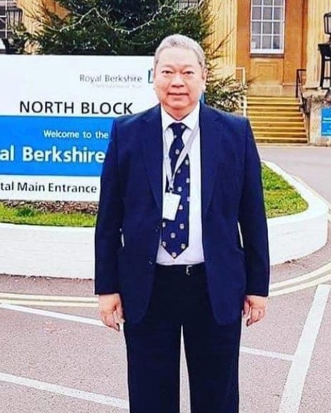  Dr Peter Tun, 62, died in the intensive care unit at the hospital in Reading on Monday after contracting Covid-19