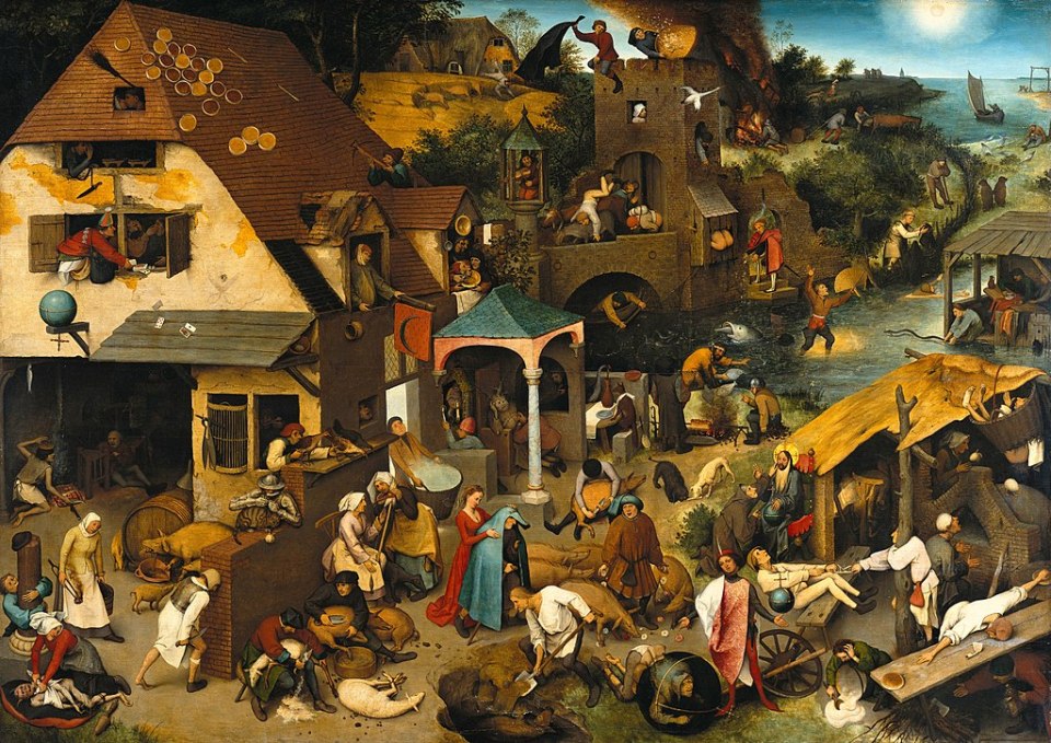  This painting contains depictions of more than 100 proverbs