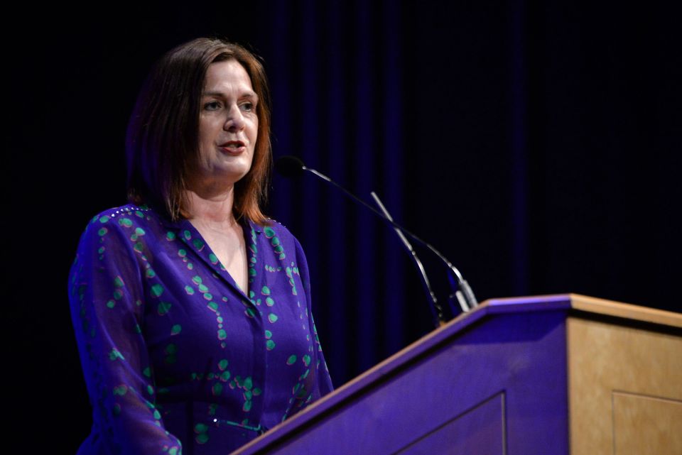  Chief Nurse Nightingale North West and Chief Nurse at NHS Professionals, Juliette Cosgrove, speaks during the official opening in Manchester