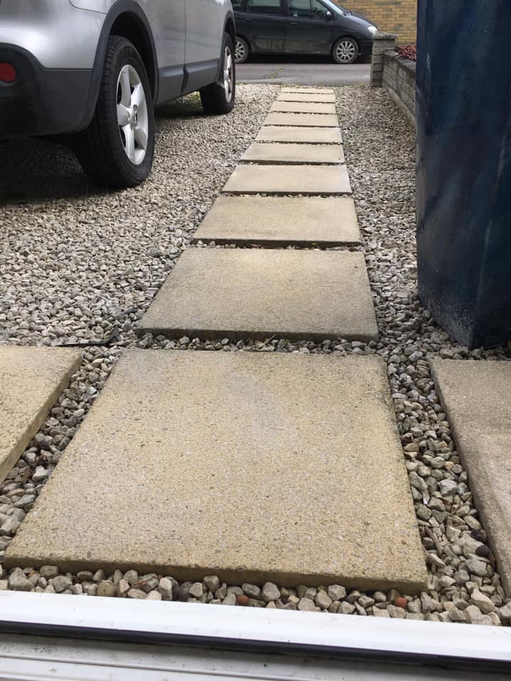  A woman has revealed how she spruced up her patio using the £1 Pink Stuff Miracle Cream