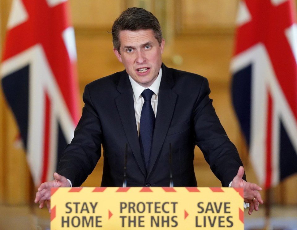  Education Secretary Gavin Williamson refused to set a date for children to return to school